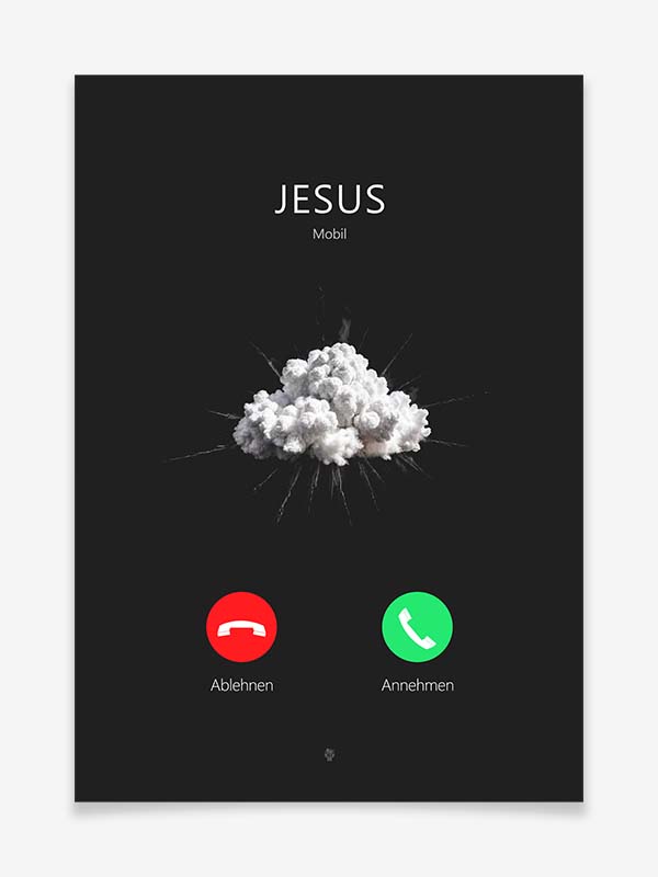 Jesus - Mobil - Poster by Black Sign Artwork