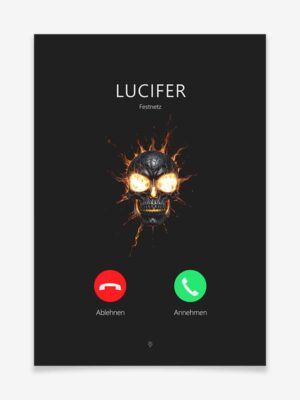 Lucifer - Festnetz - Poster by Black Sign Artwork