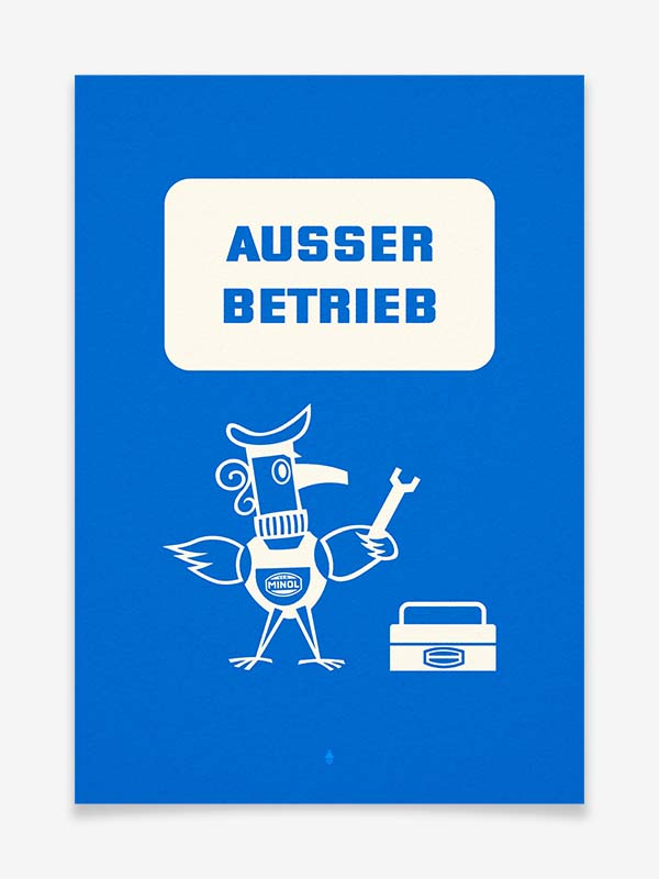 Minol Pirol - Ausser Betrieb - Produktbild - Poster by GDR DESIGN