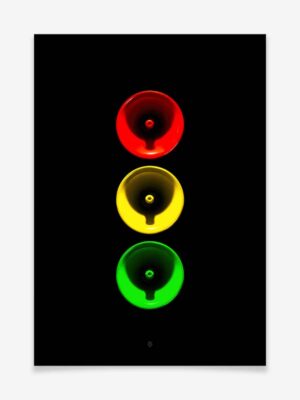 Traffic Lights- Megaphone - Produktbild - Poster by Black Sign Artwork