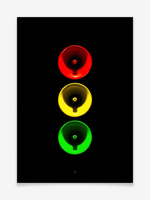 Traffic Lights- Megaphone - Produktbild - Poster by Black Sign Artwork