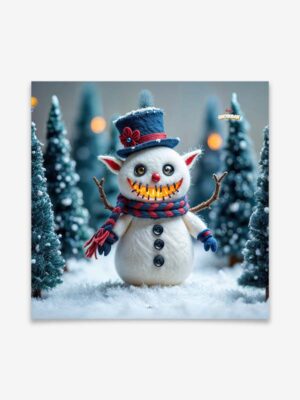 Happy Snowman - Produktbild - Poster Zoom by Artboxx